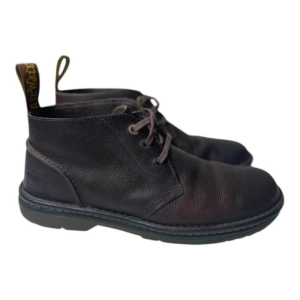 Dr. Martens Industrial Men’s Sussex Bear Track Brown Leather Chukka Boots
